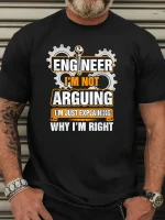 Plus Size Men'S Casual Crew Neck T-Shirt