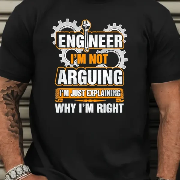 Plus Size Men'S Casual Crew Neck T-Shirt