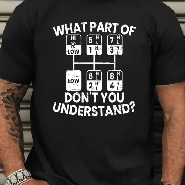 Plus Size Men's 'What Part of Don't You Understand?' Graphic Tee