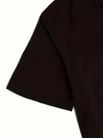 White Round Neck Short Sleeve Top for Spring Summer Fall T Shirts - Image 4