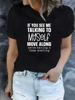 Graphic Print T-shirt, Short Sleeve Crew Neck Casual Top for Summer & Spring, Women's Clothing - Image 2