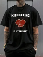 Men's Kickboxing Graphic T-Shirt