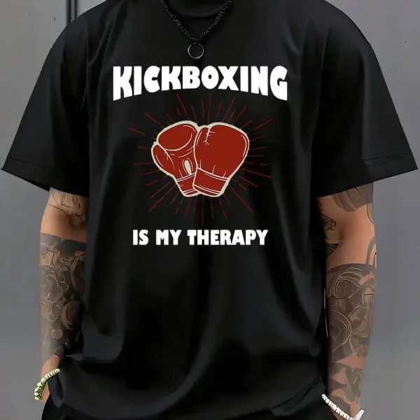 Men's Kickboxing Graphic T-Shirt