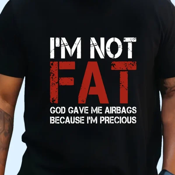 Plus Size Men'S Summer Graphic Tee