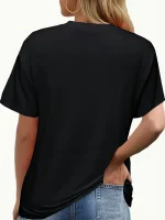 Women's Christmas Graphic Print T-Shirt - Image 2