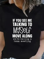 Graphic Print T-shirt, Short Sleeve Crew Neck Casual Top for Summer & Spring, Women's Clothing