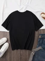 Women's Short Sleeve Crew Neck Graphic T-Shirt - Image 2