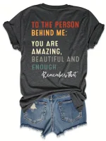 Breathable Women's Casual Round Neck Short Sleeve T-Shirt