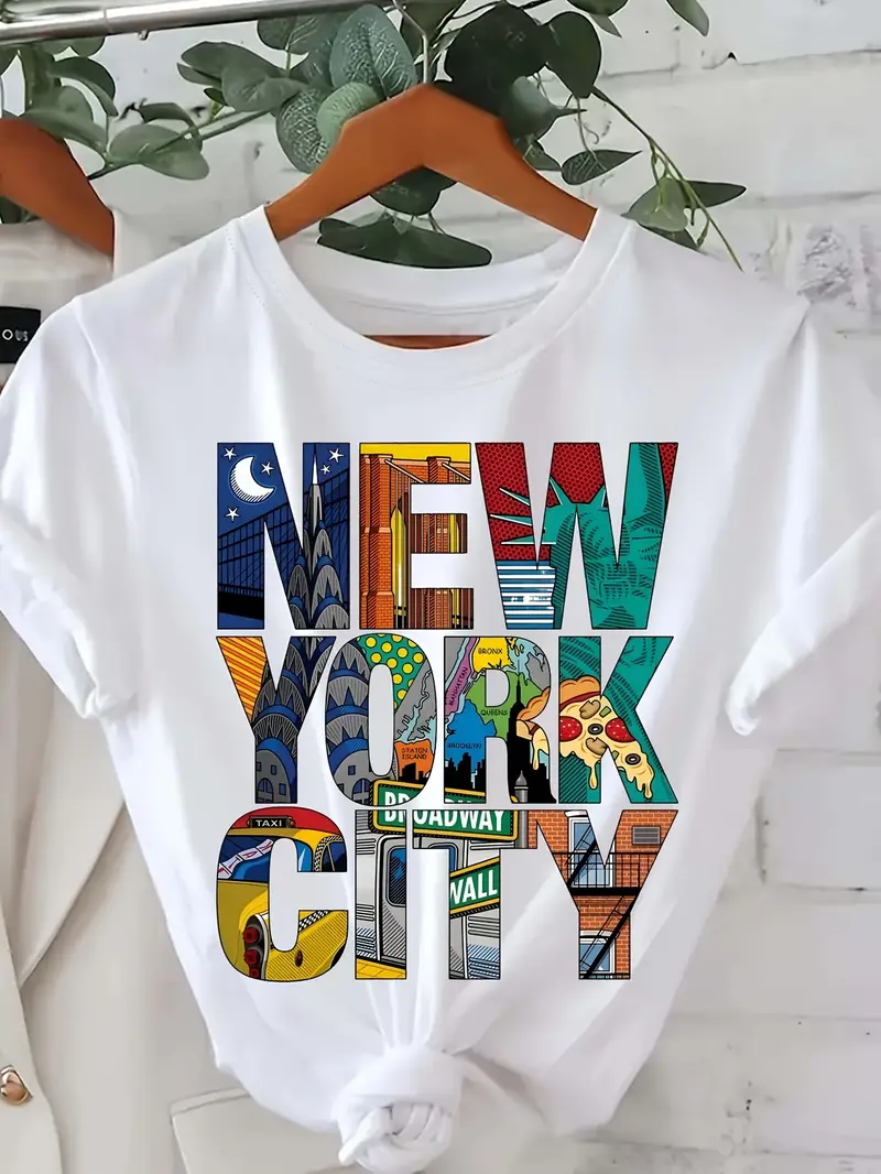 95ac4bef-d3e9-4639-8e23-8c25b3631fa7 Black Oversized New York City Graphic Print T-Shirt - Image 1