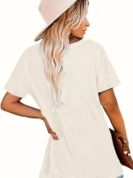 Plus Size Women's Casual Graphic T-Shirt - Image 3