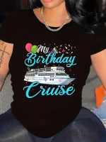 Casual Short-Sleeve T-Shirt for Plus-Size Women