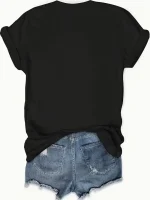 Women's Christmas Graphic Print T-Shirt - Image 3