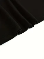 Women's Casual Crew Neck T-Shirt with Geometric Cat Print - Image 5